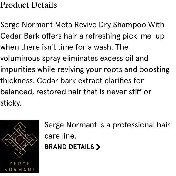 Serge Normant Meta Revive Dry Shampoo - Picture 2 of 2